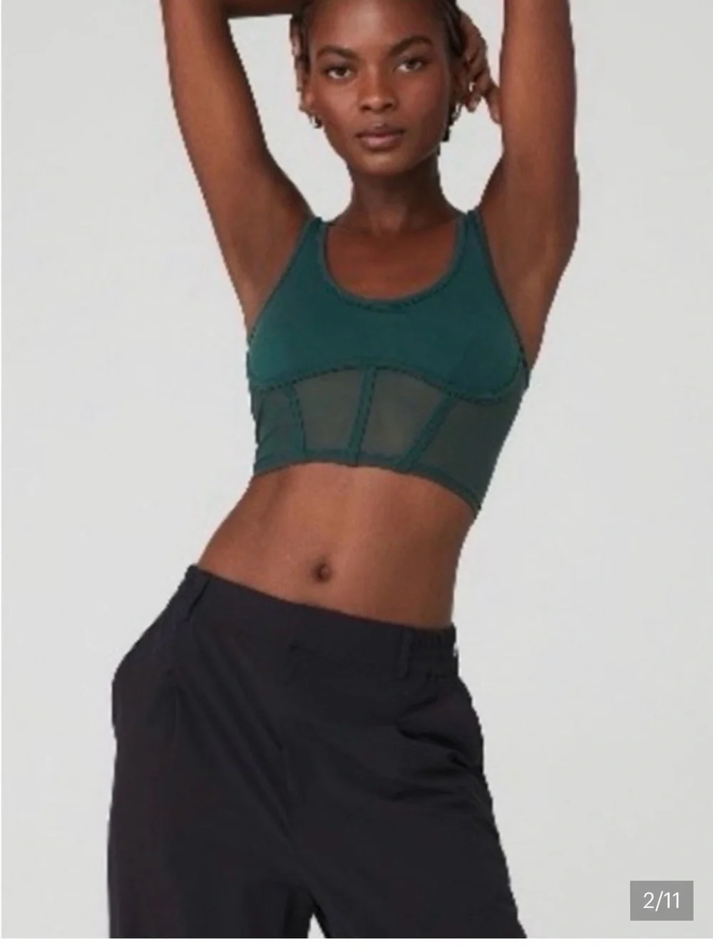 Alo yoga airbrush mesh top